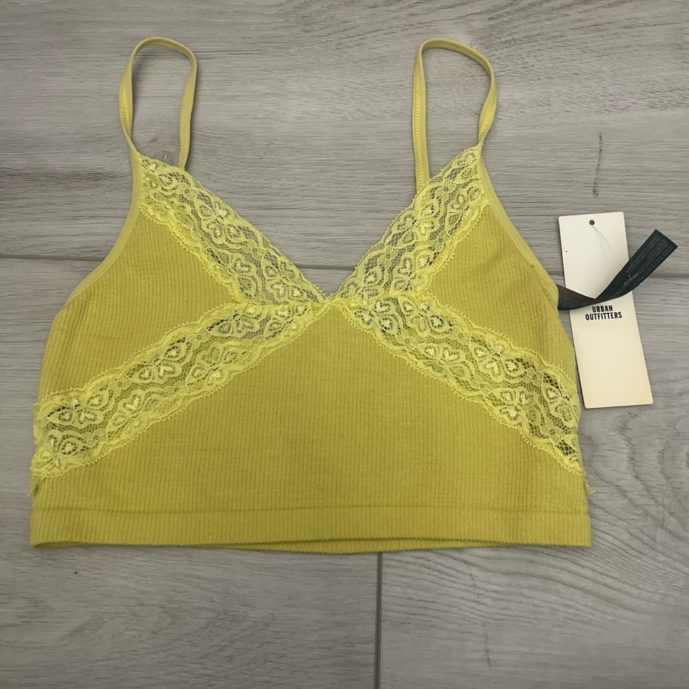 Urban Outfitters Yellow Lace Bralette